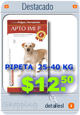 Pipeta antipulgas y garrapatas para perros de 25-40 Kg: $12.50  Tienda online para mascotas www.portaldog.com/shopping